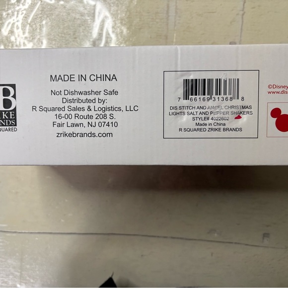 Disney Lilo And Stitch Stitch And Angel Christmas Salt And Pepper Shakers New - Picture 2 of 5